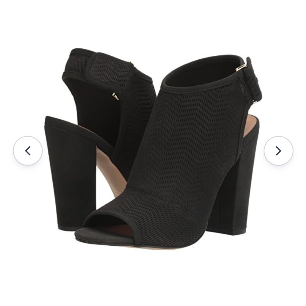 ALDO Women's Lovialla Black Nubuck Heels EUC